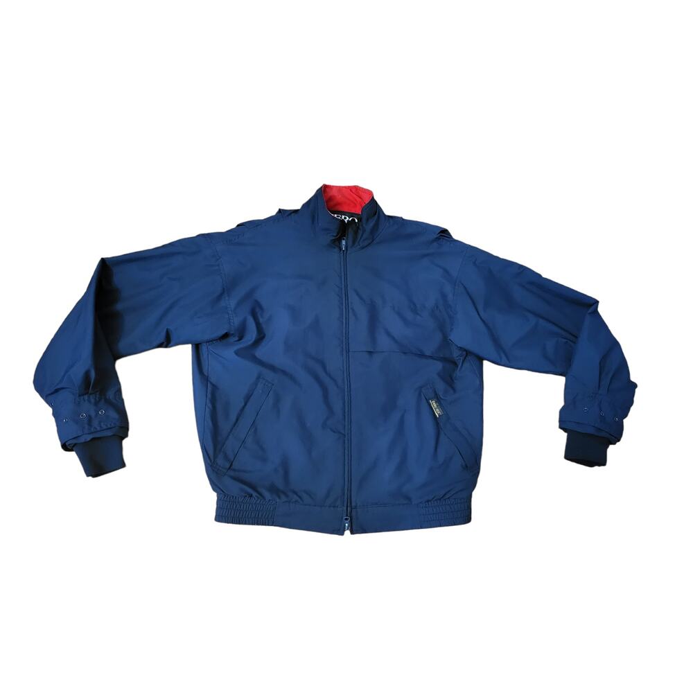 Zero Restriction Blue Mens Medium Full Zip WIndbreaker Jacket.